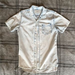 Men's Modern Amusement Denim Washed Shirt